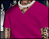 S. V-Neck T-Shirt Pink