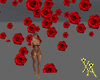 Chr Falling Rose Red