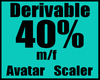 {G} 40% Avatar Scaler