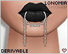 Chained Lip Rings