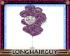 LHG purple silvr balloon