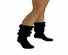 black wool socks