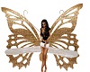 gold butterfly bench