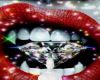 Mouth sparkle background