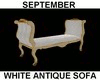 (S) Antique White Sofa