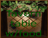 Tavern table w/food