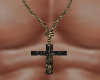 Auric Gold Rope Cross