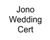 Jono wedding cert