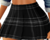 Black Plaid Short Skirt