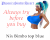 Nix Bimbo top blue