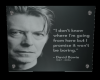 (SR) BOWIE WALL  Plaque