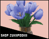 Blue Tulips Vase