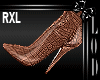 !! Croco Boots Brown RXL