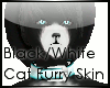 Black/White Furry Skin