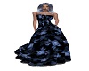 Blue rose gown
