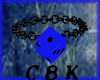 C8K Blue Die Necklace
