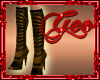 Geo Boots Sleek Bronze
