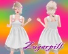 [Z]White Flower Dress