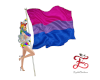 Bisexual Flag w Poses