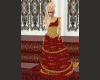 redgold brokat dress