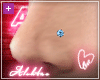 Al's Blue Dia Nose Stud