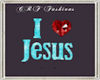 CF* I Love Jesus Sign