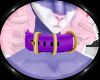 Pet Collar - Purple/Brnz