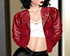 Red Leather Jacket n Top