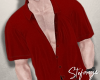 S Brian Shirt Red V-Neck