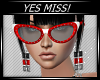 YES MISS! GLASSES RED