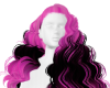 Curly pink hair