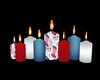Rd Wht Bl Candles