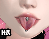 !H Tongue + Piercing