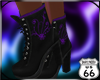 SD Black w Purple Boots