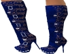 Blue Spike Boots w lace