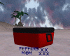 Black-Red Beach Cooler