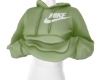 L! GRAPHIC HOODIE GREEN