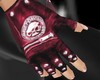 *Yo* red  leather gloves
