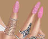 Pink Glitter | Nails