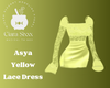 Asya Yellow Lace Dress