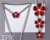 Boho Chic Necklace Red