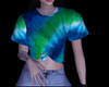 Blue Tie-Dye Knotted