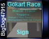 [BD] Gokart Race Sign