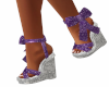 Purple Sequin Sandals