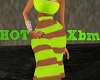 Xbm Green Stripe Dress