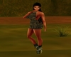 Angie Dress Green Camo