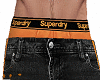 Superdry Orange Blk Jean
