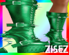 Green Goth Tall Boots