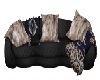 native sofa blue/black