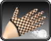 -S- Black Fishnet Gloves